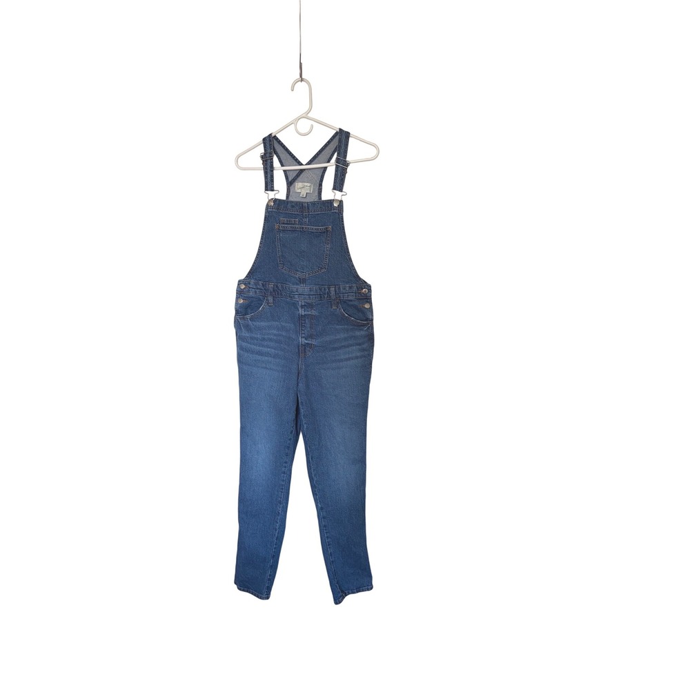 Universal Thread Womens Denim Overalls Medium Wash Skinny Leg Blue Size 8
